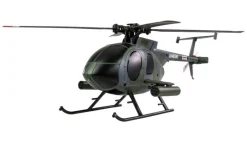 AMEWI 25353Hughes MD500 Helikopter Militär 4-Kanal 6G RTF, grau