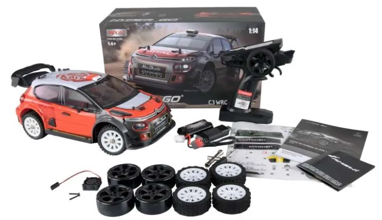 AMEWI 21105Hyper Go Citroen C3 WRC Brushless Rallye/Drift 4WD 1:14 RTR inkl. Akku & Ladegerät