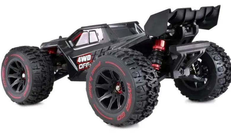 AMEWI 22659Hyper Go 4WD Truggy brushless 1:14 RTR, schwarz V2 Version mit verbesserten Kardanwellen hinten