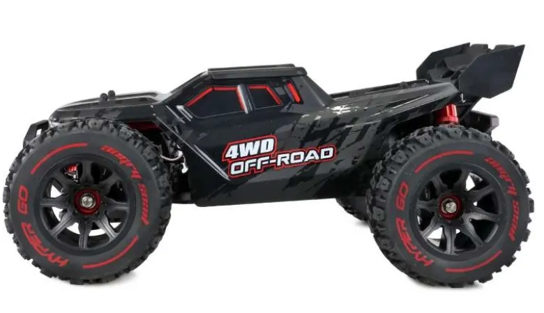 AMEWI 22659Hyper Go 4WD Truggy brushless 1:14 RTR, schwarz V2 Version mit verbesserten Kardanwellen hinten