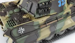AMEWI 23053Königstiger Henschel-Turm 1:16 Panzer Professional Line Rauch, Sound, Metallketten, Laufräder, Getriebe, Holzkiste