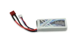 AMEWI 28910LiPo Akku 2S 7.4V 1500mAh 20C, Deans-Stecker Hyper Go passend auch für Hyper Go 2S 1:18 1:14 1:16