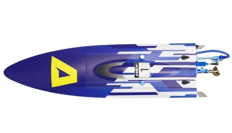 AMEWI 26118Marlin S5 Mono-Speedboot Brushless 450mm RTR 3S Lipo und Lagegerät enthalten. bis 50km/H