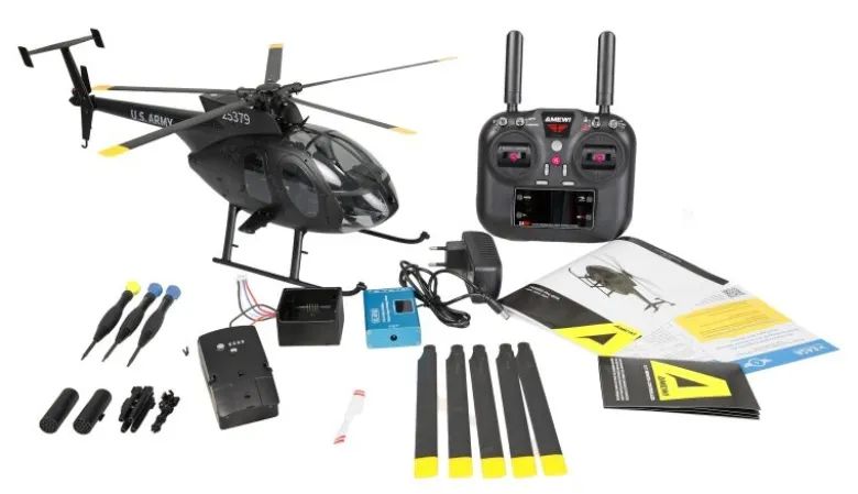 AMEWI 25375MD500 Pro GPS Helikopter Black-Edition 9-Kanal 3D/6G RTF