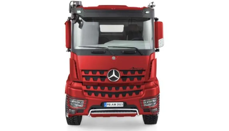 AMEWI 22612Mercedes-Benz Arocs Hydraulik Muldenkipper Pro 4x4 1:14 RTR Mit Sound, Licht, 2-Gang Getriebe, sperrbare Diffs