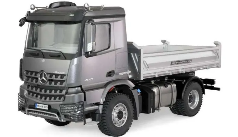 AMEWI 22611Mercedes-Benz Arocs Hydraulik Muldenkipper Pro 4x4 1:14 RTR Mit Sound, Licht, 2-Gang Getriebe, sperrbare Diffs