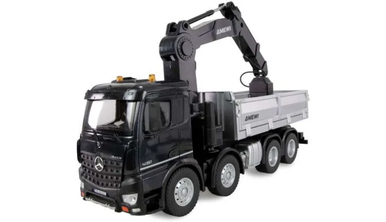 AMEWI 22716Mercedes-Benz Arocs Kranwagen mit Kipper 8x4/4 4WD 1:18 RTR