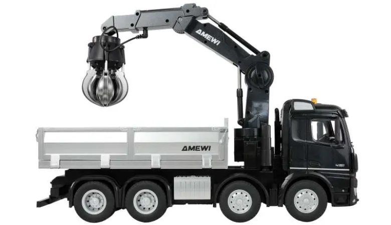 AMEWI 22716Mercedes-Benz Arocs Kranwagen mit Kipper 8x4/4 4WD 1:18 RTR