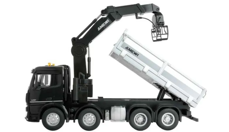 AMEWI 22716Mercedes-Benz Arocs Kranwagen mit Kipper 8x4/4 4WD 1:18 RTR