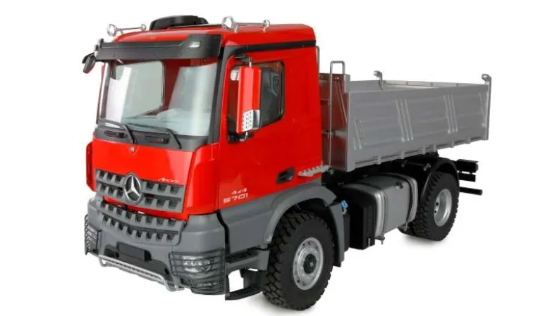 AMEWI 22691Mercedes-Benz Arocs Muldenkipper 4x4 1:14 RTR rot