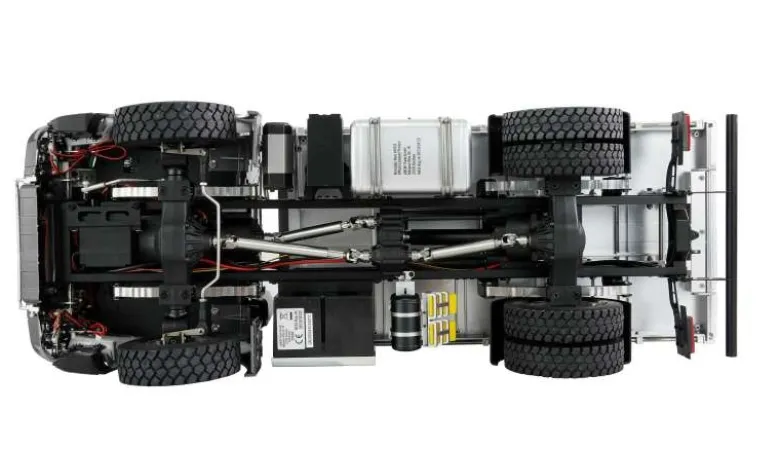 AMEWI 22691Mercedes-Benz Arocs Muldenkipper 4x4 1:14 RTR rot