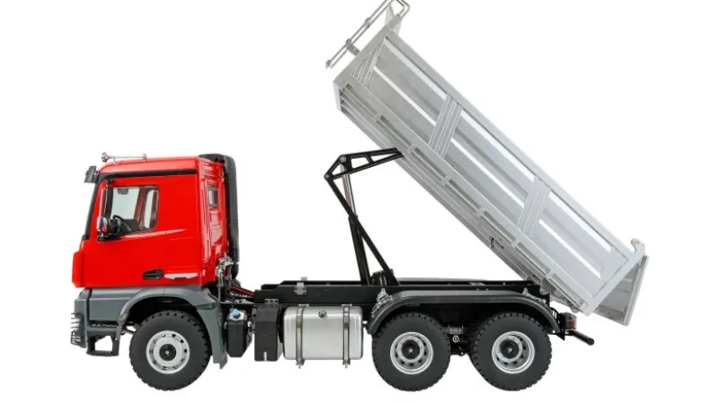 AMEWI 22729Mercedes-Benz Arocs Muldenkipper 6x6 1:14 RTR, rot