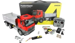 AMEWI 22729Mercedes-Benz Arocs Muldenkipper 6x6 1:14 RTR, rot