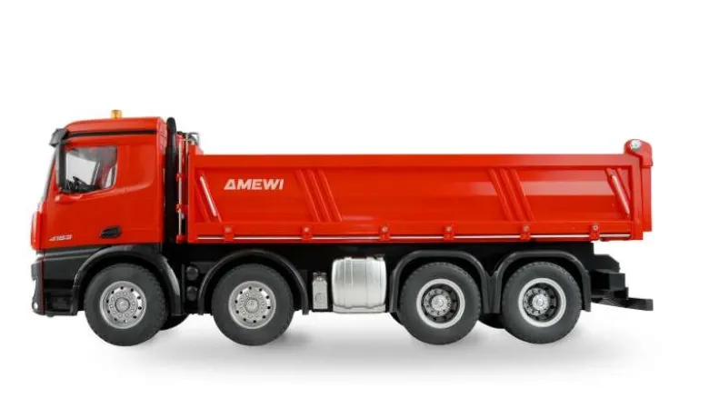 AMEWI 22693Mercedes-Benz Arocs Muldenkipper 8x4/4 4WD 1:18 RTR rot
