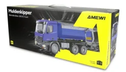 AMEWI 22537Mercedes-Benz Arocs Muldenkipper 6x4 1:14 RTR, blau