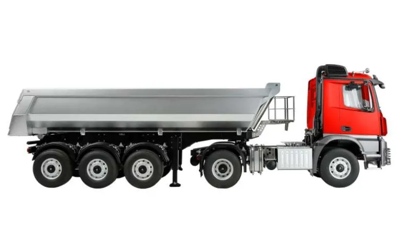 AMEWI 22695Mercedes-Benz Arocs Sattelzug Kippauflieger 4x4 1:14 RTR rot