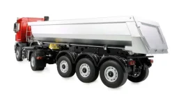 AMEWI 22695Mercedes-Benz Arocs Sattelzug Kippauflieger 4x4 1:14 RTR rot