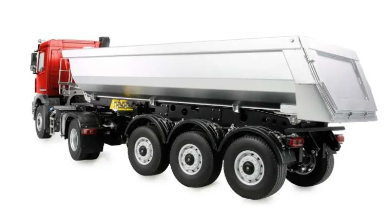 AMEWI 22695Mercedes-Benz Arocs Sattelzug Kippauflieger 4x4 1:14 RTR rot