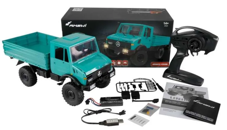 AMEWI 22660Mercedes-Benz Unimog Advanced 4WD 1:12 RTR, petrol