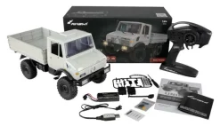 AMEWI 22631Mercedes-Benz Unimog Basic 4WD 1:12 RTR, hellgrau