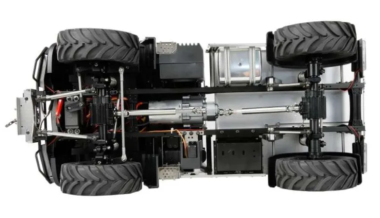 AMEWI 22683Mercedes-Benz Unimog Geräteträger 4WD 1:10 ARTR, anthrazit