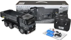 AMEWI 22504Mercedes LKW Kipper PRO Metall 2,4GHz RTR grau