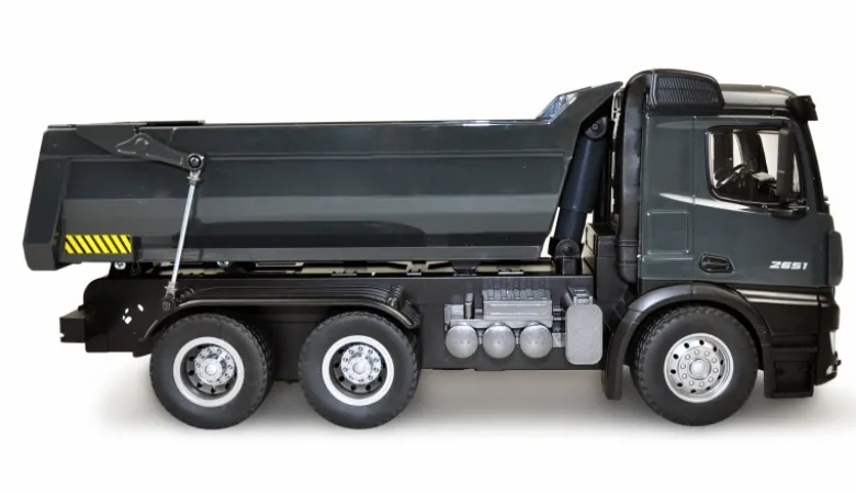 AMEWI 22504Mercedes LKW Kipper PRO Metall 2,4GHz RTR grau