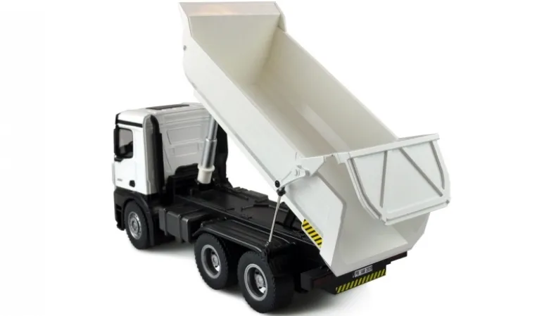 AMEWI 22413Mercedes LKW Kipper PRO Metall 1:14, 2,4GHz RTR weiß