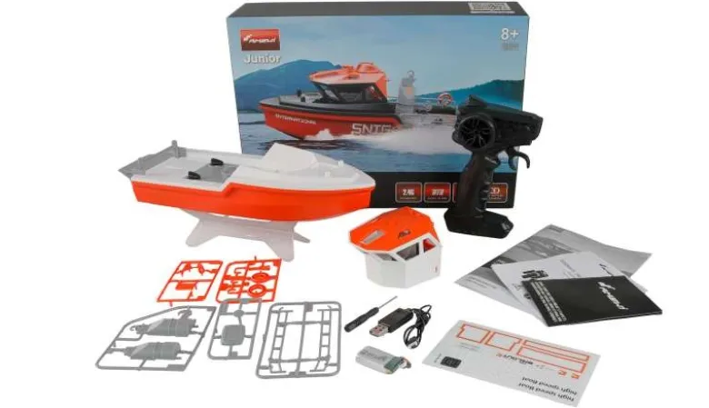 AMEWI 26116Rettungsboot brushless Jetantrieb 320mm RTR weiß/orange