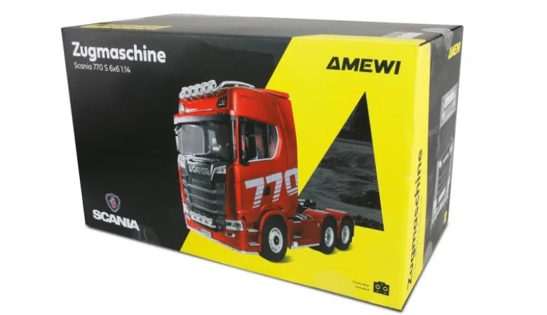 AMEWI 22741Scania 770 S Zugmaschine 6x6 1:14 RTR grün