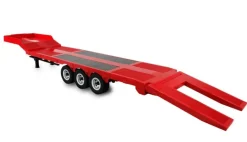 AMEWI 22742Tieflader-Sattelauflieger Dreiachser für Scania 1:18 rot Zubehör für AM22717