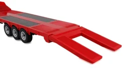 AMEWI 22742Tieflader-Sattelauflieger Dreiachser für Scania 1:18 rot Zubehör für AM22717