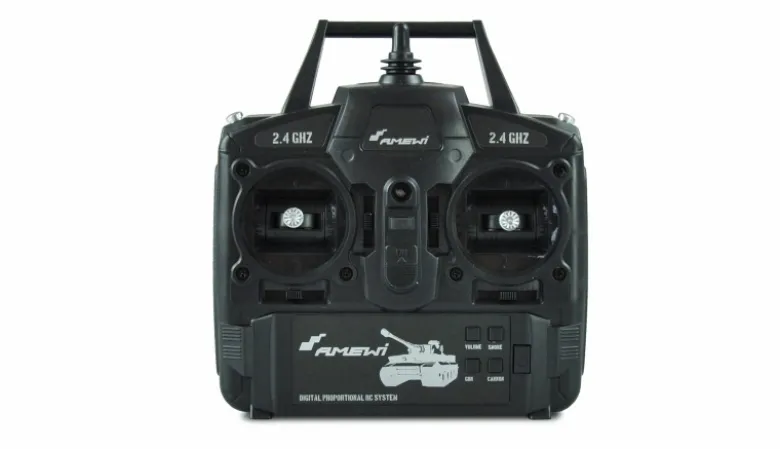 AMEWI 23103Tiger I 1:16 Panzer Professional Line II IR/BB, 2,4GHz RTR Teilmetall-Ausführung mit Echtholzkiste, Infrarot Kampfmodul