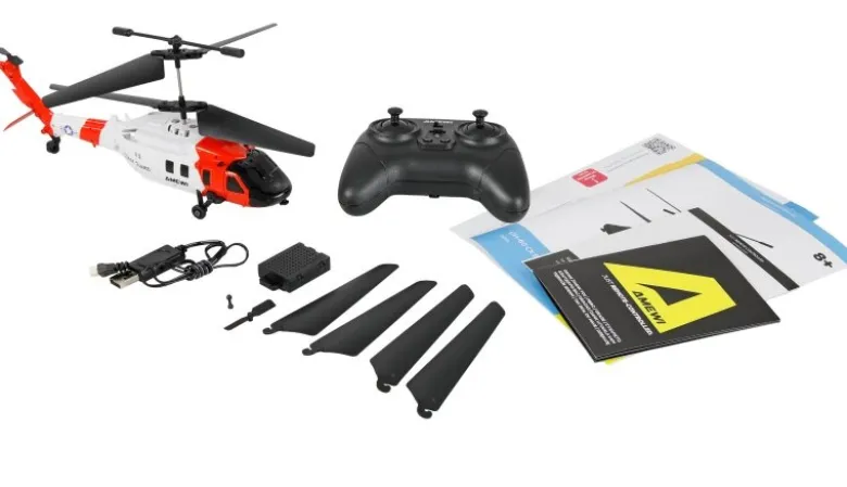 AMEWI 25371UH-60 CX Black Hawk Coastguard Koaxial Hubschrauber RTF 3-Kanal