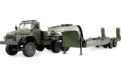 AMEWI 22671Ural B36 Militär LKW 6WD mit Tieflader 1:16 RTR