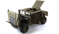 AMEWI 224174x4 U.S. Militär Truck 1:10 Army RTR Teilmetall 5KG 2Gang 16 Kanal Fernsteuerung, Wasserdicht Portalachsen