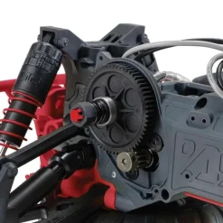 ARRMA ARA3230ST2GORGON 4X2 MEGA 550 Brushed Monster Truck RTR 1:10 rot mit Spektrum S120 USB-C Smart Lader und 8,4V 3300mAh Akku
