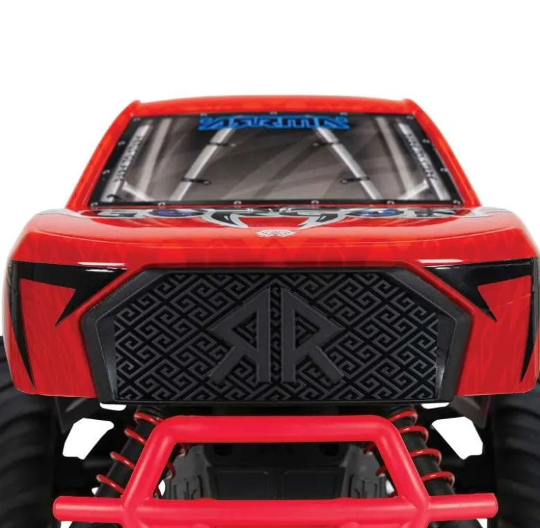 ARRMA ARA3230ST2GORGON 4X2 MEGA 550 Brushed Monster Truck RTR 1:10 rot mit Spektrum S120 USB-C Smart Lader und 8,4V 3300mAh Akku