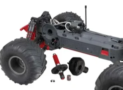 ARRMA ARA3230ST2GORGON 4X2 MEGA 550 Brushed Monster Truck RTR 1:10 rot mit Spektrum S120 USB-C Smart Lader und 8,4V 3300mAh Akku