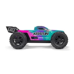 ARRMA ARA2508ST2Mini KRATON 3S BLX 4X4 1/16 Speedmonster Truck RTR teal/pink inkl. 3S 11,1V 2000mAh Spektrum Smart G2 LiPo und Ladegerät
