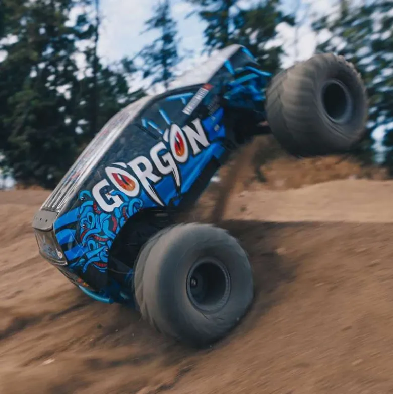 ARRMA ARA3230T1GORGON 4X2 MEGA 550 Brushed Monster Truck RTR blau
