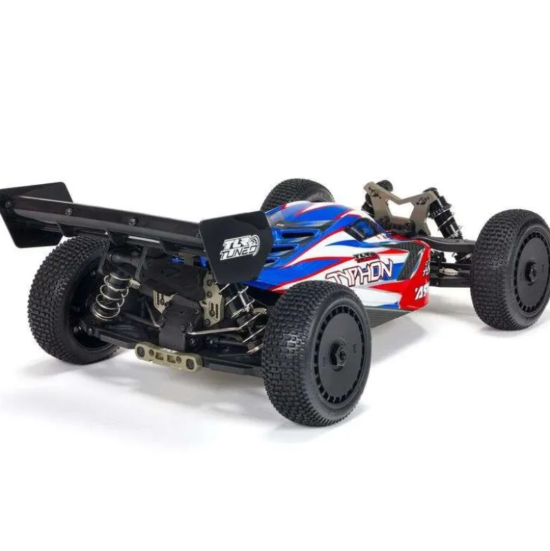ARRMA ARA8406TLR Tuned TYPHON 6S 4WD BLX Buggy 1:8 RTR, rot/blau