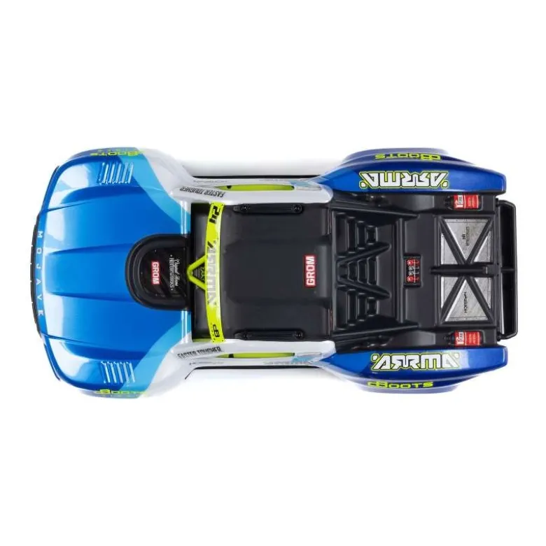 ARRMA ARA2104T2MOJAVE GROM MEGA 380 Brushed 4x4 Small Desert Truck RTR inkl. Akku & Ladegerät - blau/weiß