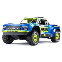 ARRMA ARA2104T2MOJAVE GROM MEGA 380 Brushed 4x4 Small Desert Truck RTR inkl. Akku & Ladegerät - blau/weiß