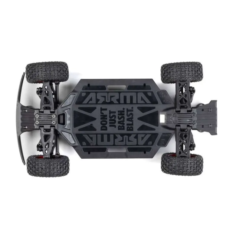 ARRMA ARA2104T1MOJAVE GROM MEGA 380 Brushed 4x4 Small Desert Truck RTR inkl. Akku & Ladegerät - rot/schwarz