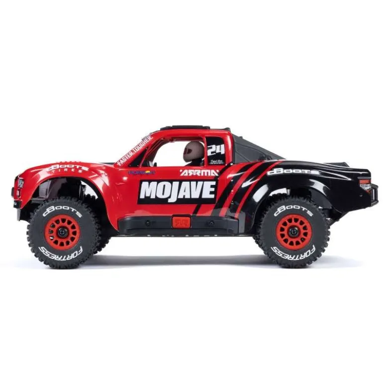 ARRMA ARA2104T1MOJAVE GROM MEGA 380 Brushed 4x4 Small Desert Truck RTR inkl. Akku & Ladegerät - rot/schwarz