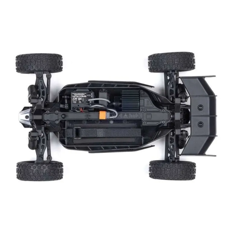 ARRMA ARA2106T1TYPHON GROM MEGA 380 Brushed 4X4 Buggy 1:18 RTR, blau/silber inkl. LiPo Akku und Ladegerät