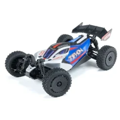 ARRMA ARA2106T1TYPHON GROM MEGA 380 Brushed 4X4 Buggy 1:18 RTR, blau/silber inkl. LiPo Akku und Ladegerät