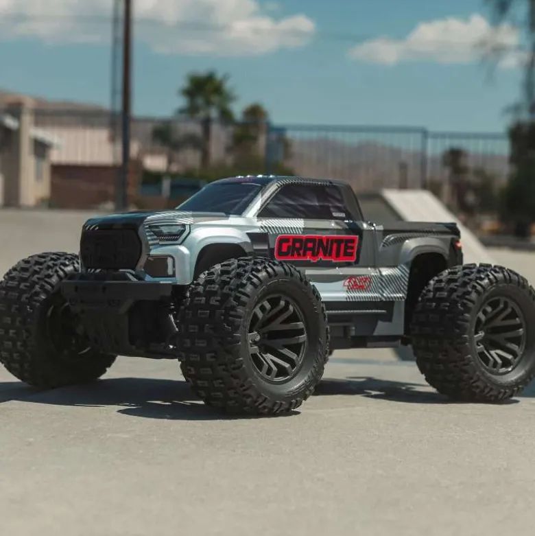 ARRMA ARA4302V4T3Granite 223S DSC Brushless 4WD Monster Truck 1/10 RTR gun metal