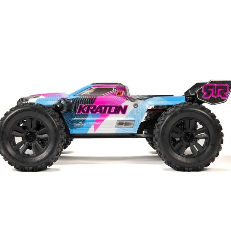ARRMA ARA8608V6T2KRATON 6S V6 1/8 4X4 BLX Speed Monster Truck RTR blau/pink